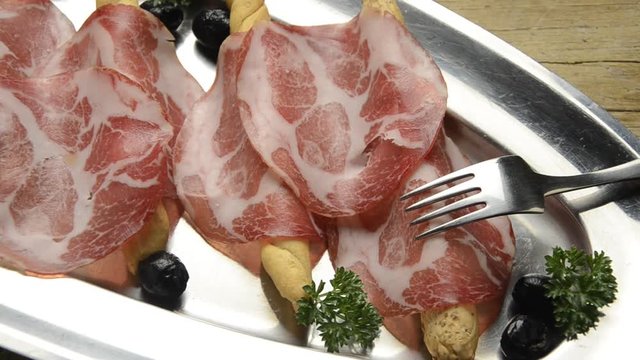 Coppa Capicola Cap&euml;cuogl Capocollo Salume Lebensmittel Salaison Salumeria Gabagool Capicollo Capicollu