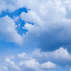 Fototapeta premium blue sky white clouds blur