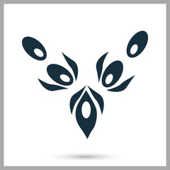 Women necklace icon on the background