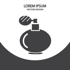 Perfume icon on the background