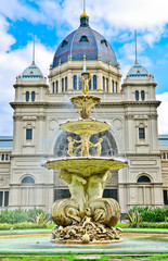 View of the Royal Exhibition Building in Melbourne, Australia. © Javen