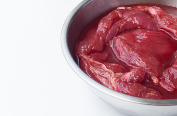 Raw pork with thai style sauce