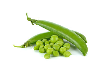Sweet pea on white background