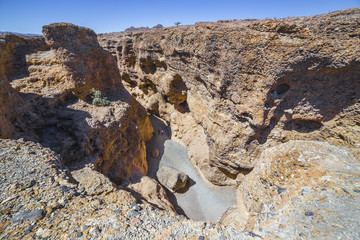 View of Sesriem Canyon, near Sossusvlei, in the Namib-Naukluft National Park of Namibia
