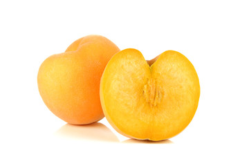 peach on a white background