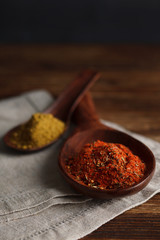 Fragrant seasonings and spices. Stock image