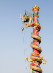 Chinese style dragon statue