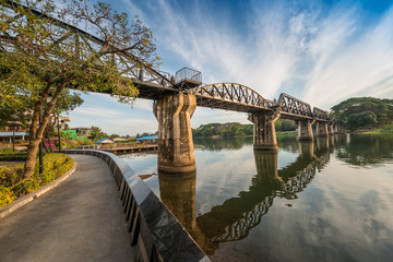 The death railway bridge over Kwai river