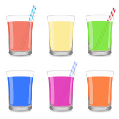 Coke glasses straws