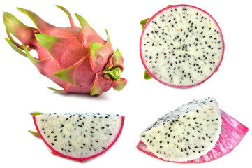 Dragon fruit, Hylocereus undatus, Family Cactaceae, Central of Thailand