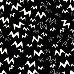 Spring birds seamless pattern. 