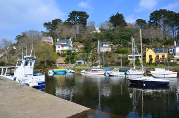Port de Pont-Aven en Bretagne 
