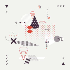 Abstract modern geometric background