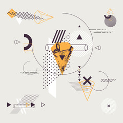 Abstract modern geometric background