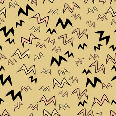 Spring birds seamless pattern. 