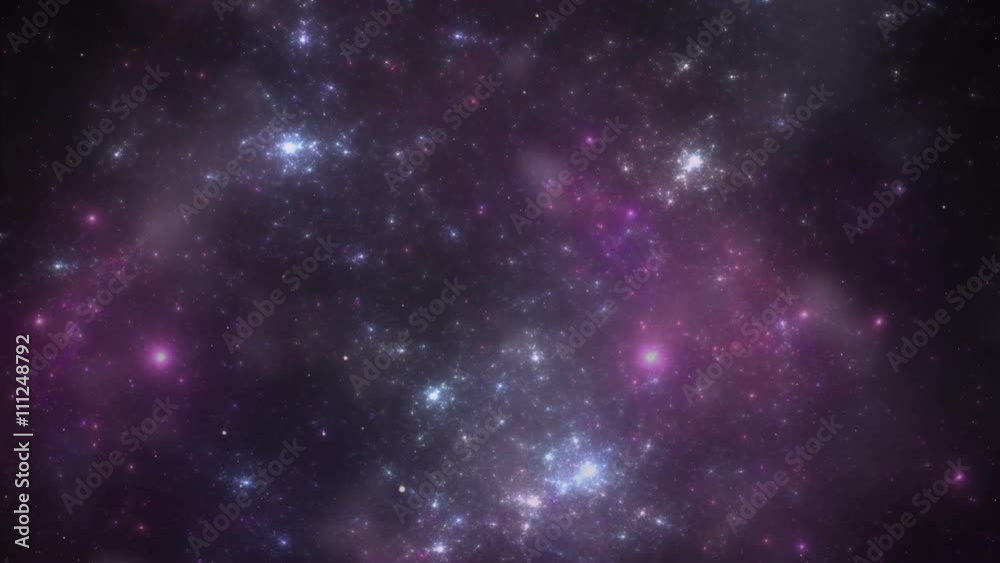 Wall mural space background with a stars in motion.