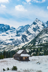 Fototapeta premium Hala Gasienicowa in Tatra Mountains, spring season