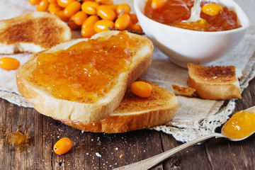 Toast with homemade  jam