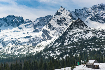 Hala Gasienicowa in Tatra Mountains, spring season