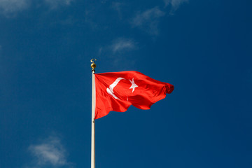 Waving Turkish Flag