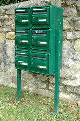 Bloc de 6 boîtes à lettres