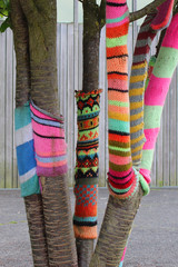 Yarn bombing in Lambersart (Lille) /France