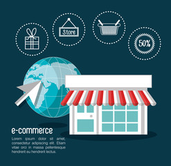 Fototapeta premium electronic commerce design 