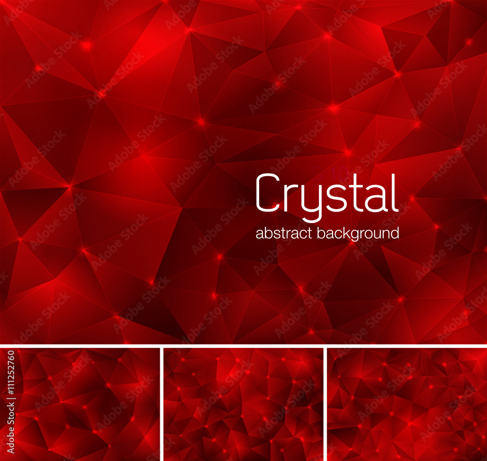 Wall mural crystal abstract background