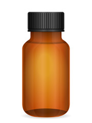 Glass medical bottle