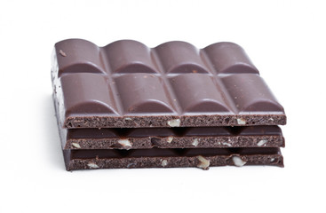 chocolate isolated on white background