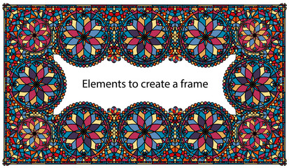 frame stained glass art