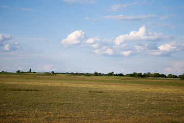 Fototapeta na wymiar Countryside and meadows landscape near Rusanda resort