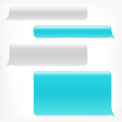 Obraz premium Vector phone sms chat bubbles