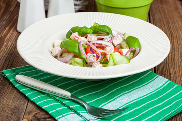 Fresh mediterranean salad.