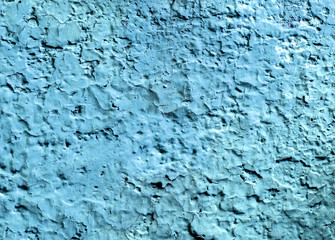 Texture painted wall blue paint.
