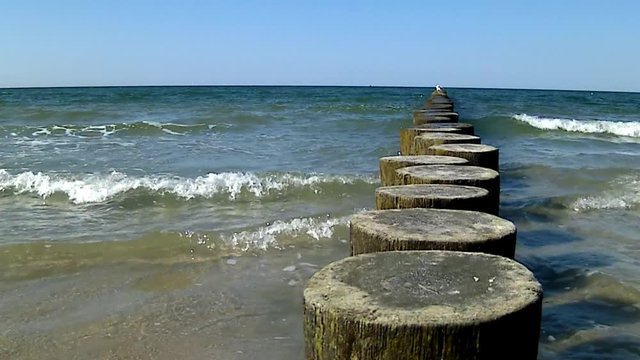 Buhnen in der Ostsee