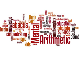 Mental Arithmetic, word cloud concept 5