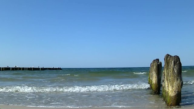 Buhnen in der Ostsee
