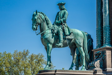 Obraz premium Maria Theresia Monument, in Vienna, Austria.