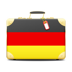 Patriotic Germany suitcase in the color of the flag