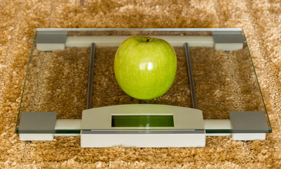 appale on digital weightig scale