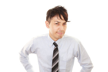 微笑むビジネスマン