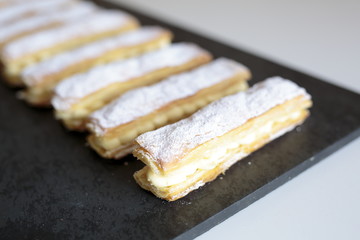 Homemade strudel cream
