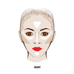 Contour and Highlight makeup.