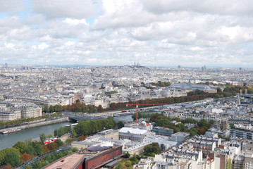 Panoramic view of Paris - France