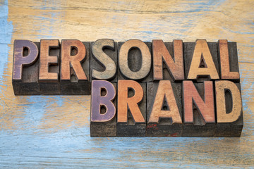 Personal brand in wood type