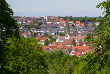 Blick auf Aichtal-Grötzingen, LK Esslingen, BW, DE