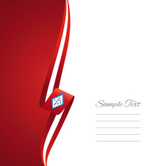 Arkansas left side brochure cover vector