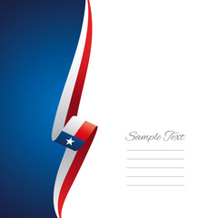 Texas left side brochure cover vector