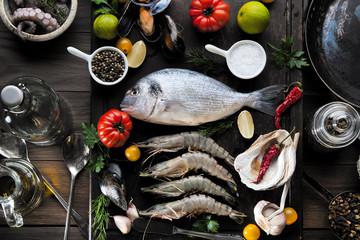 Meeresfrüchte und Fisch 